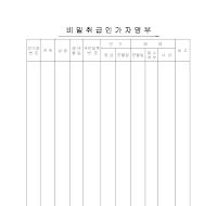 비밀취급인가자명부